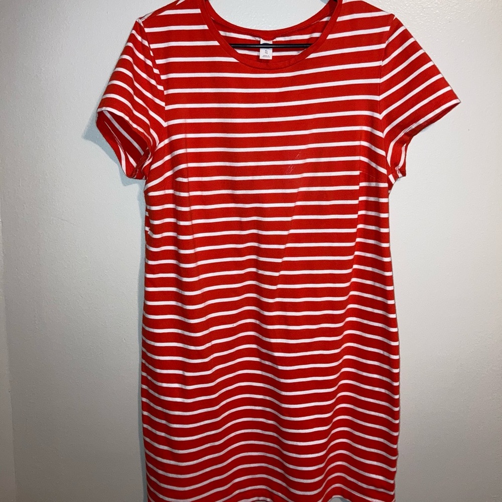 Coral Shirt Dress (fitted)